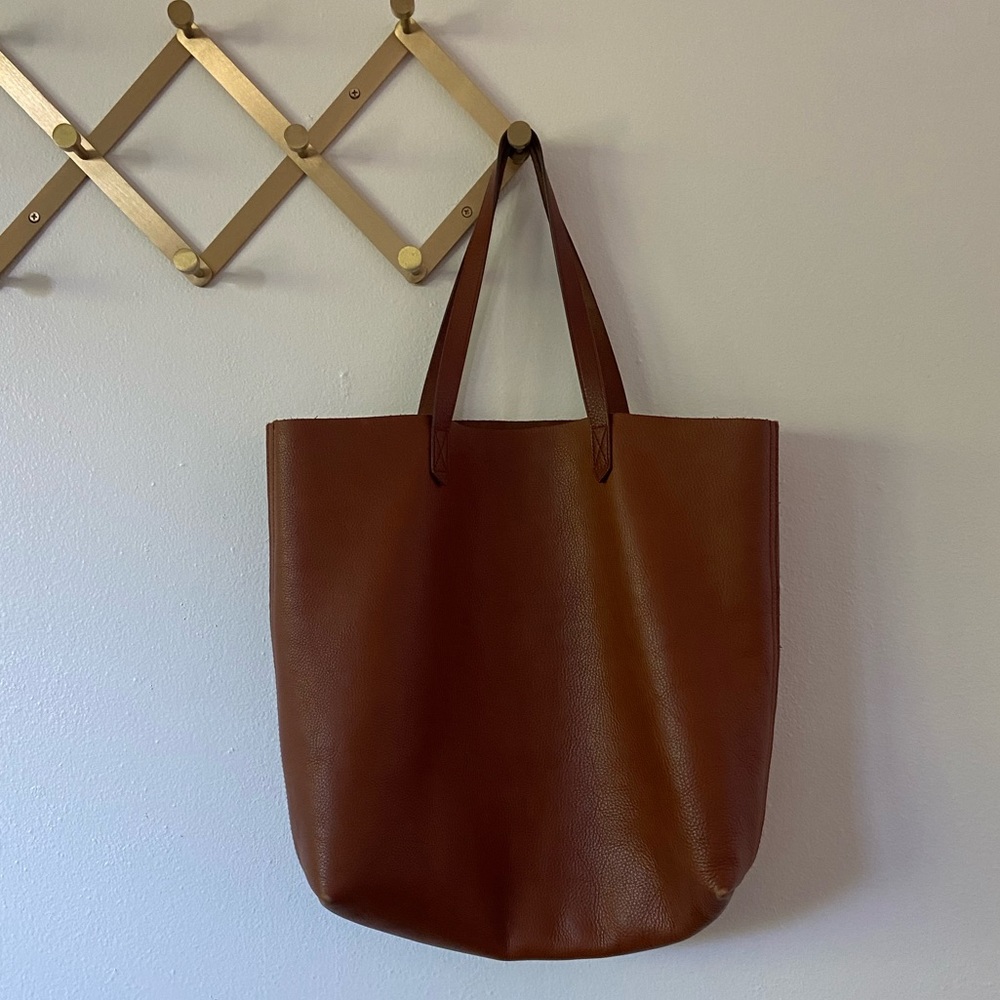 Madewell leather Transport tote